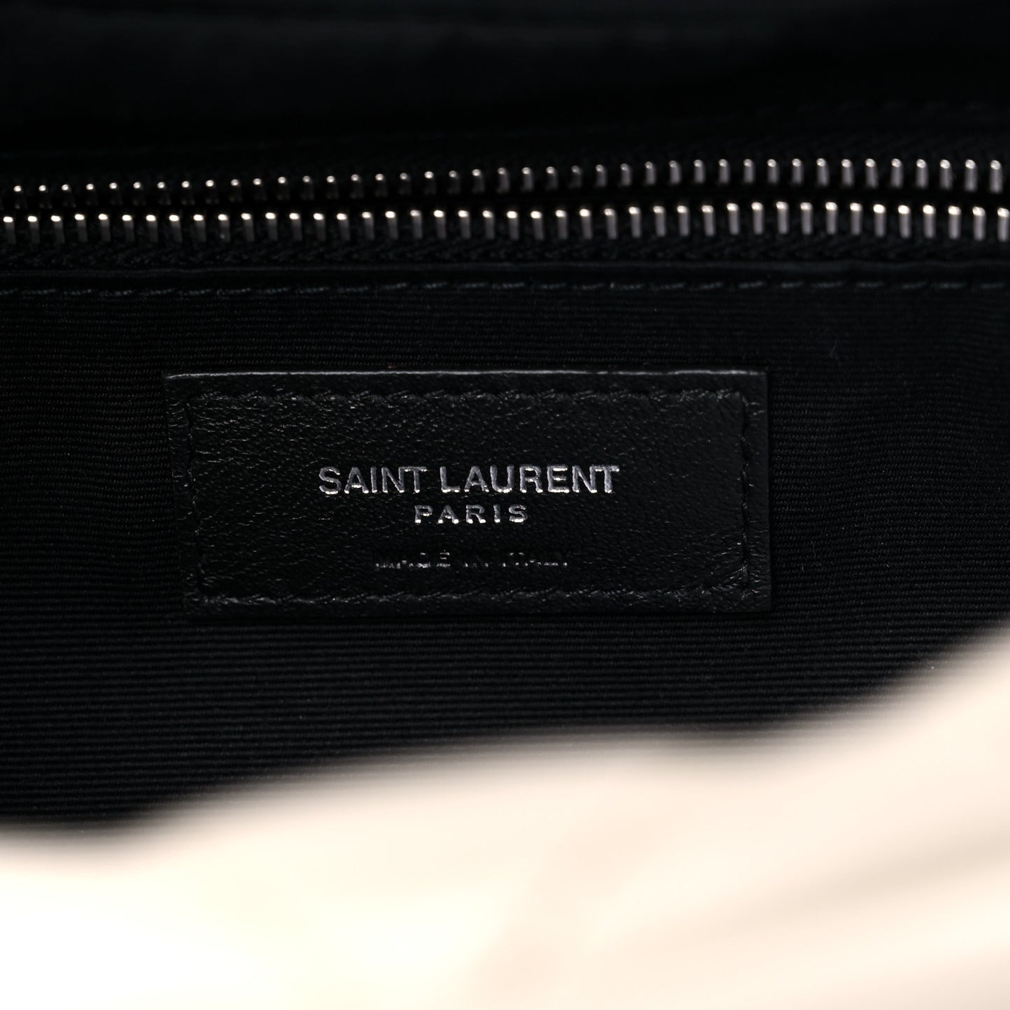 Calfskin Y Quilted Monogram Small Loulou Bowling Bag Ivory