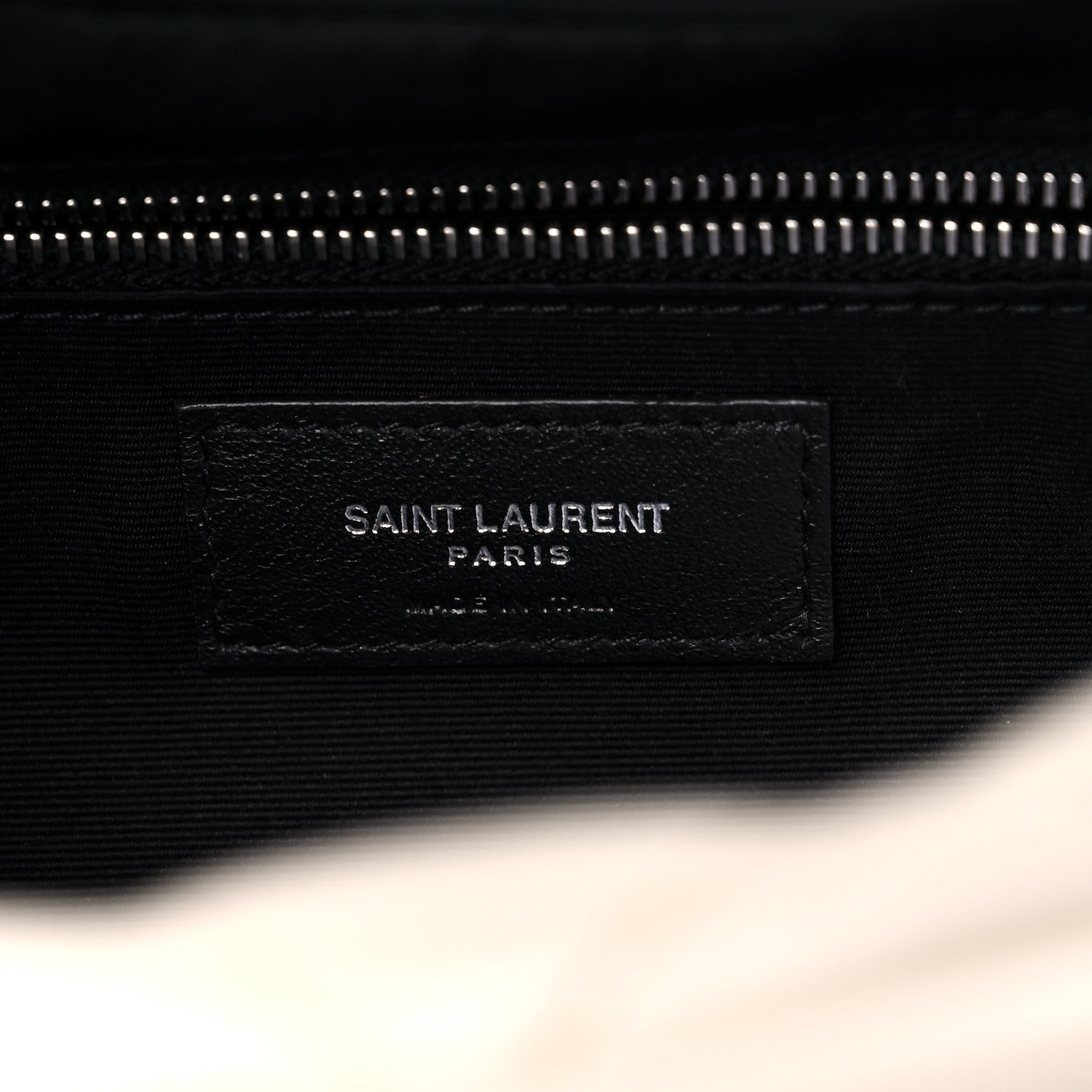 Saint Laurent Calfskin Y Quilted Monogram Small Loulou Bowling Bag Ivory 6 of 12