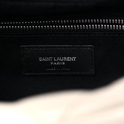 Saint Laurent Calfskin Y Quilted Monogram Small Loulou Bowling Bag Ivory 6 of 12