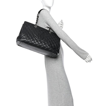 Chanel Caviar Quilted XL Grand Shopping Tote GST Black 2 of 12