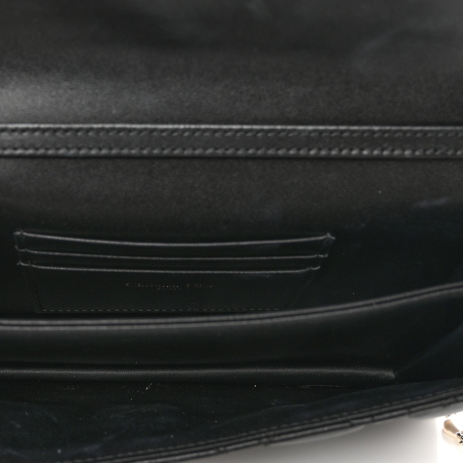 Christian Dior Lambskin Cannage Mini My Dior Bag Black 6 of 10