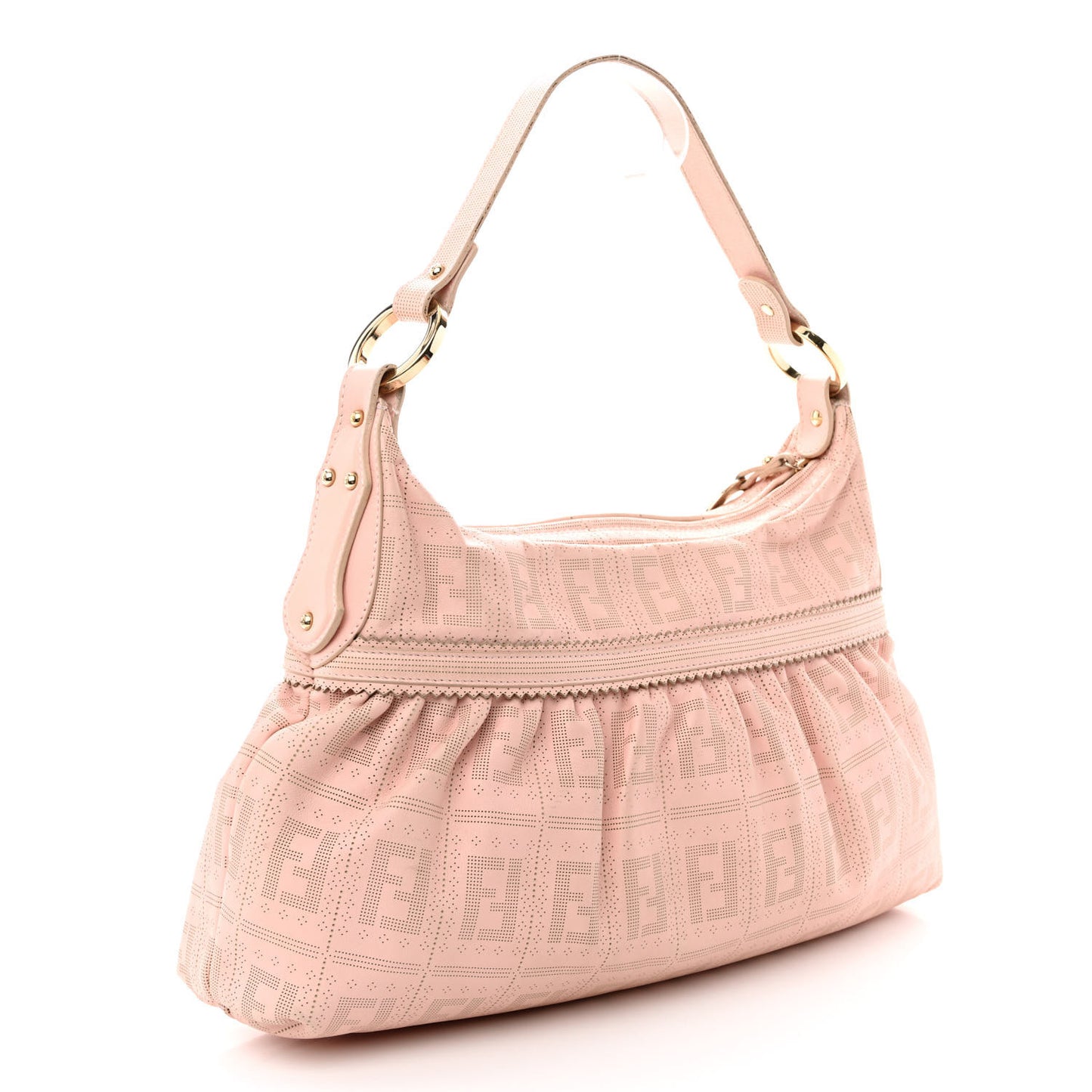 Calfskin Perforated Chef Hobo Pink