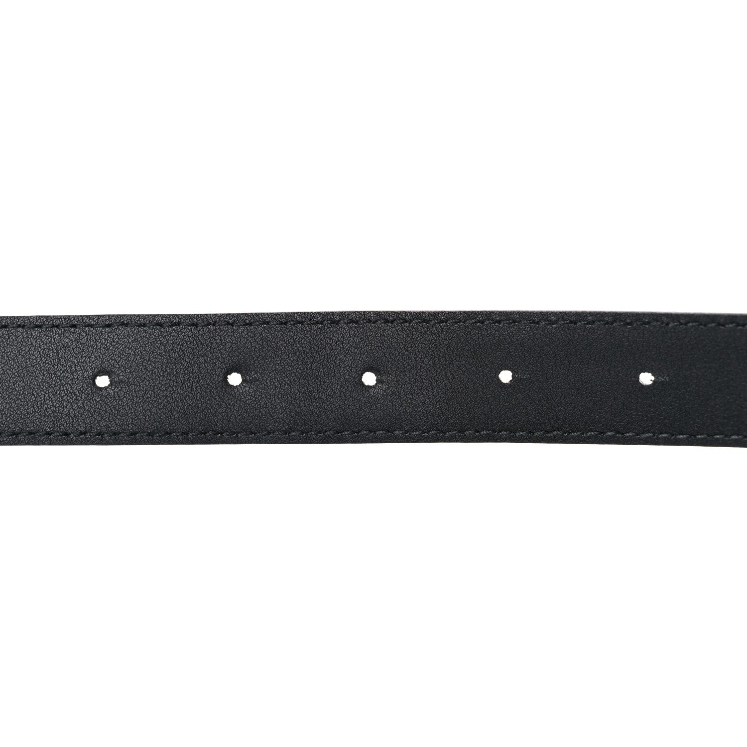 Balenciaga Shiny Calfskin Crocodile Embossed BB 25mm Thin Belt 85 34 Black 4 of 7