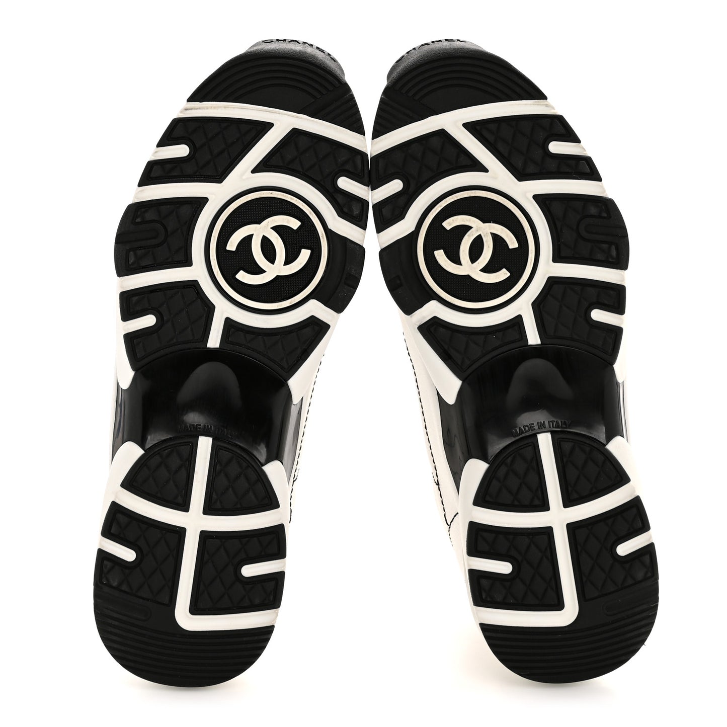 Cotton Womens CC Sneakers 37.5 White Black