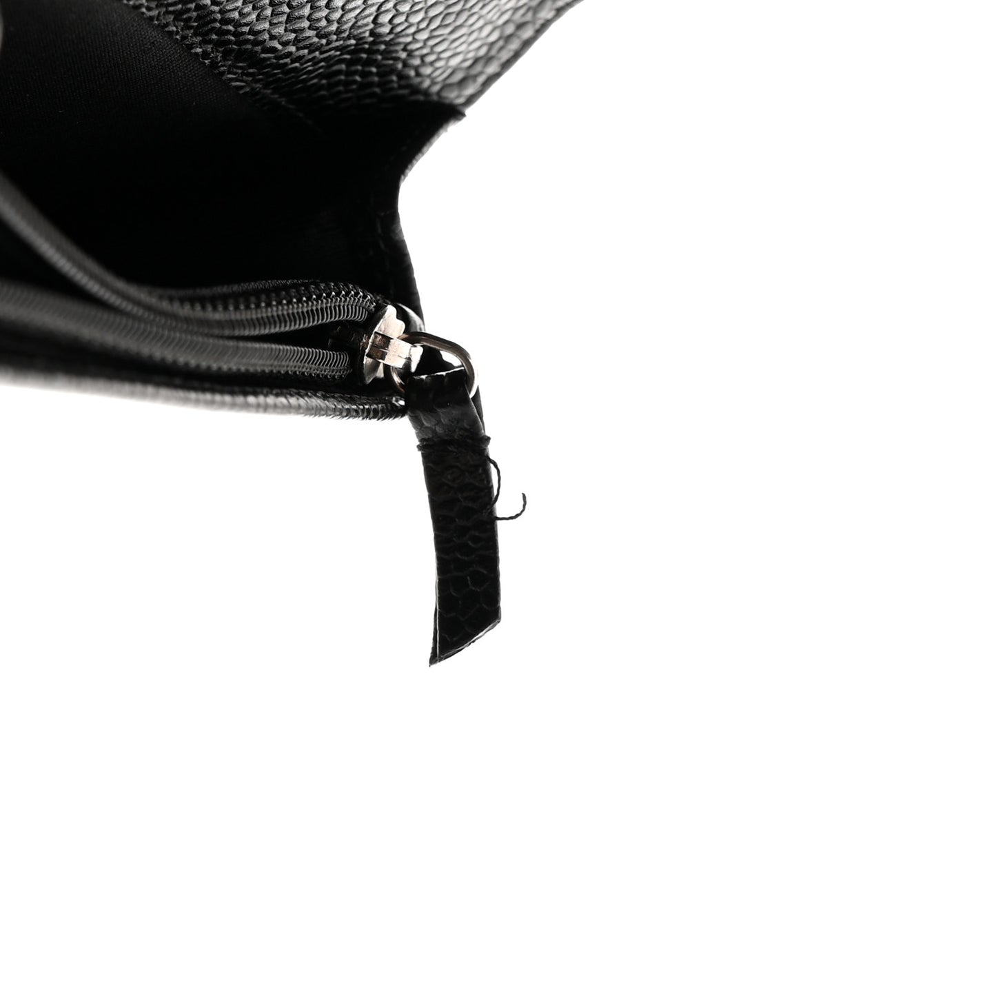 Caviar Quilted Yen Wallet Black