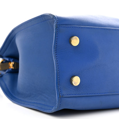 Saint Laurent Calfskin Monogram Baby Cabas Blue Majorelle 8 of 14