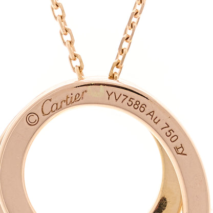 Cartier 18K Pink Gold Diamond Etincelle De Cartier Pendant Necklace 5 of 6