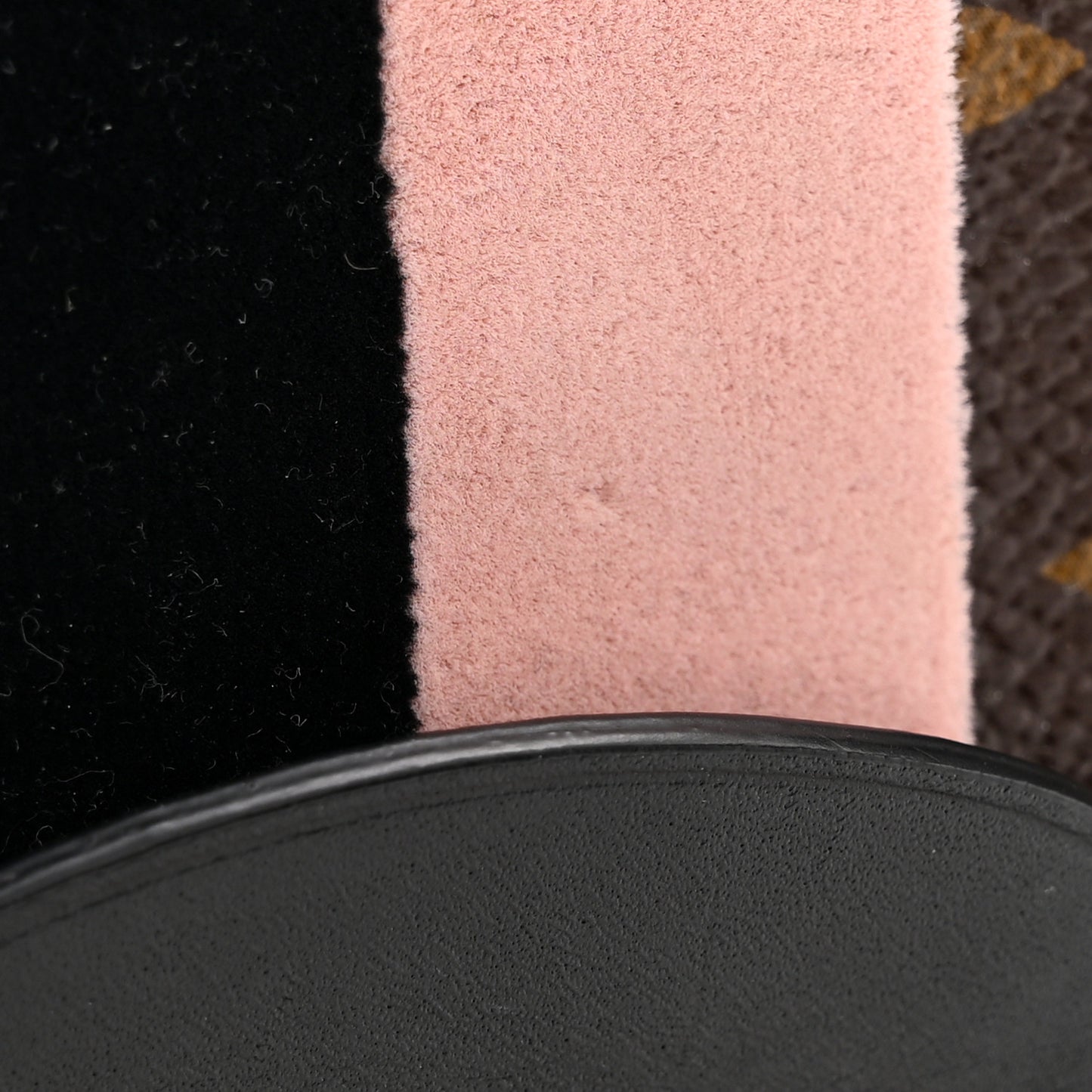 Monogram Georges BB Black Rose Poudre