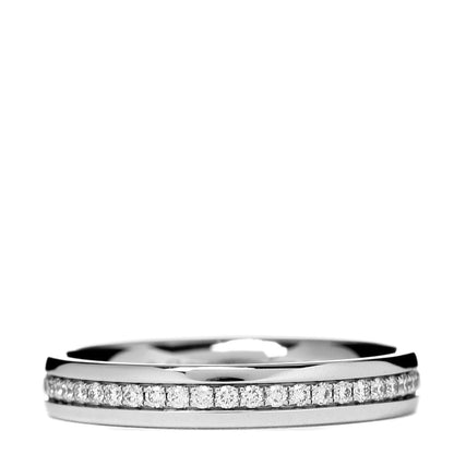 Tiffany 18K White Gold Diamond Metro Wedding Band Ring 49 5 1 of 4