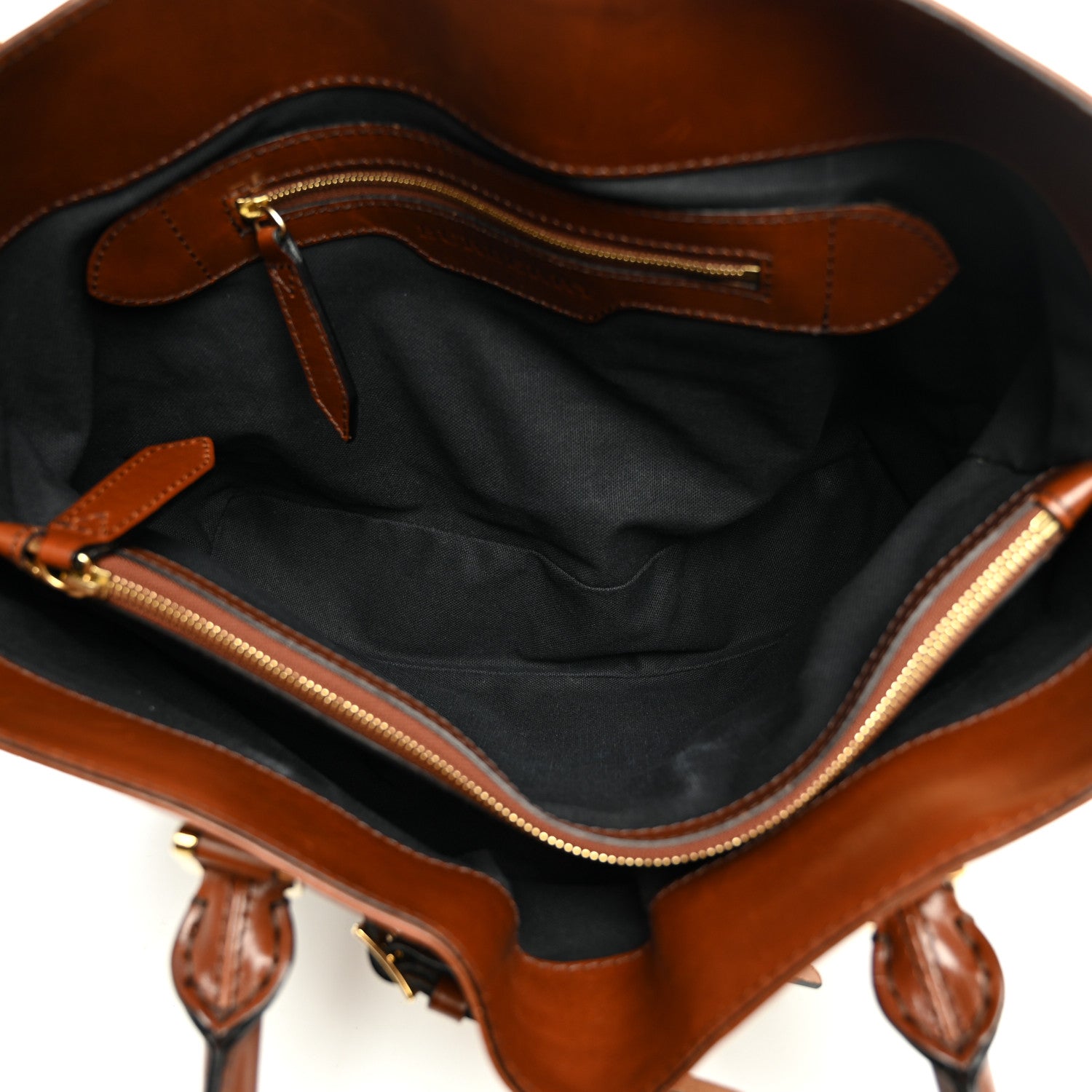 Burberry House Check Bridle Calfskin Medium Lynher Tote Dark Tan 5 of 10