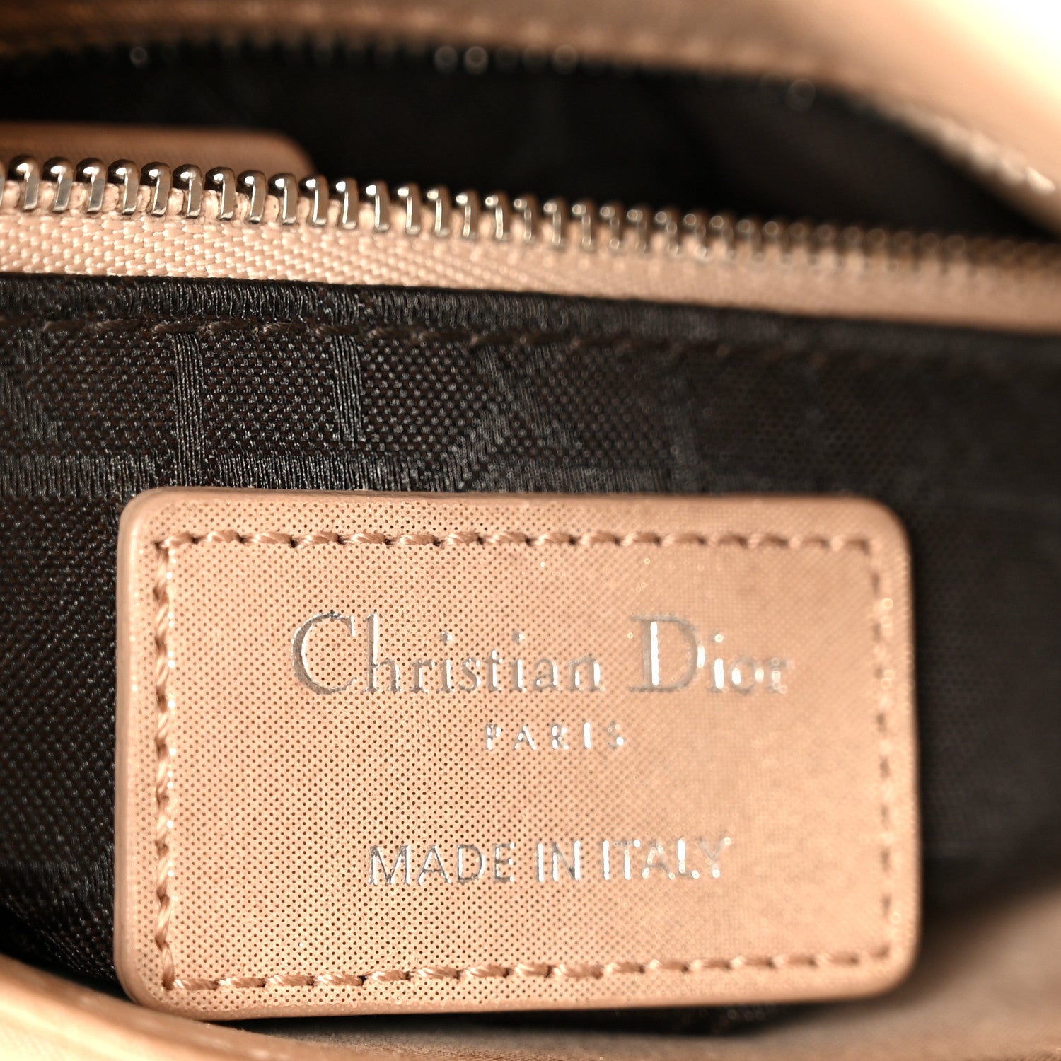 Christian Dior Lambskin Cannage Mini Lady Dior Powder Beige 6 of 10