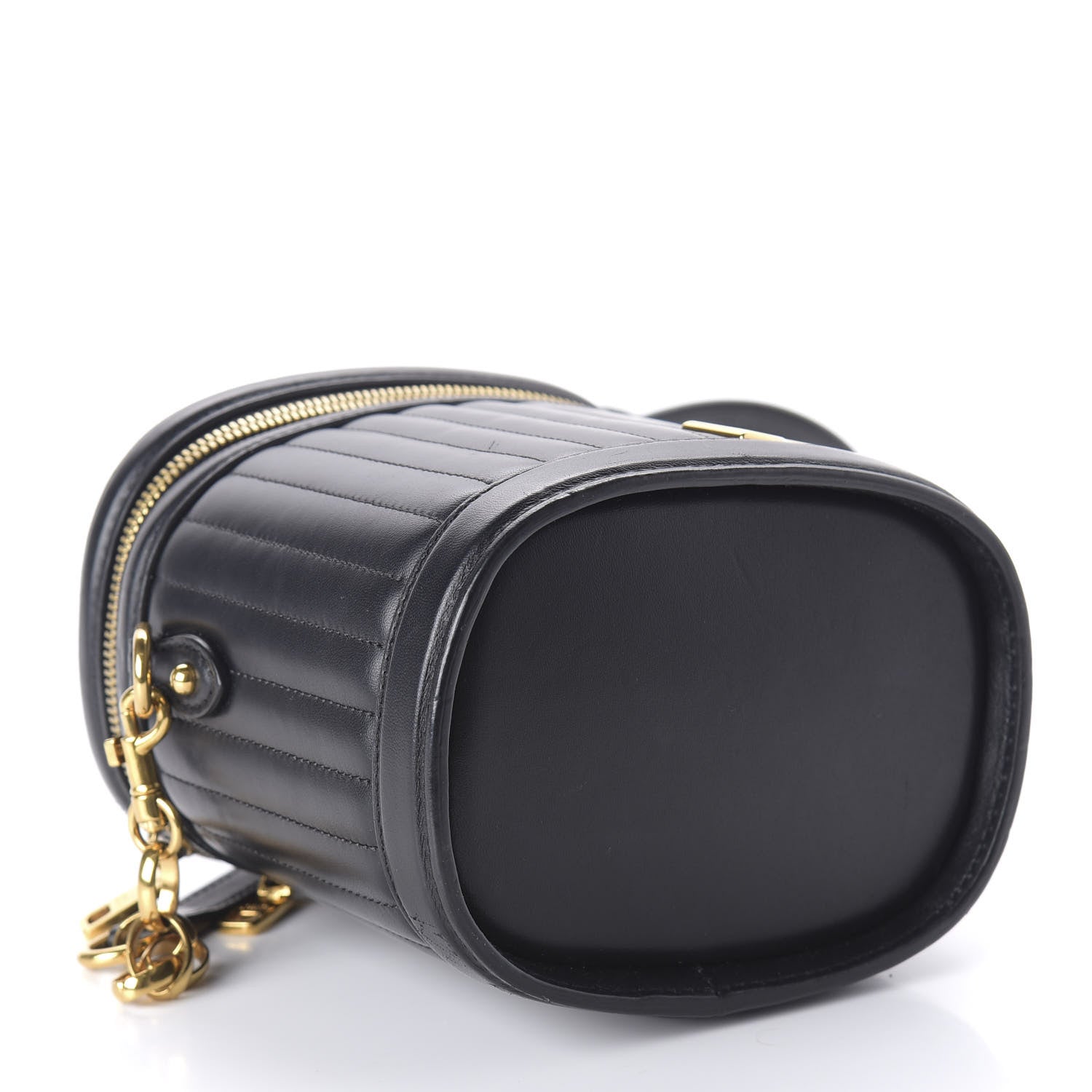 Dolce & Gabbana Nappa Quilted DG Girls Top Handle Bucket Bag Black 4 of 9