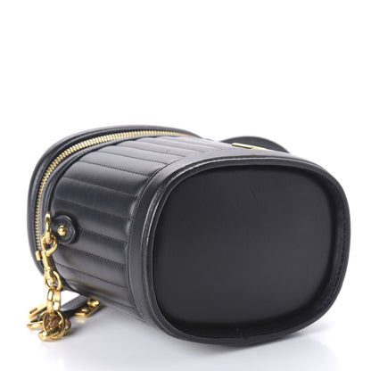 Dolce & Gabbana Nappa Quilted DG Girls Top Handle Bucket Bag Black 4 of 9