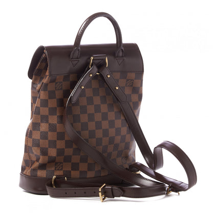 Louis Vuitton Damier Ebene Soho Backpack 2 of 9