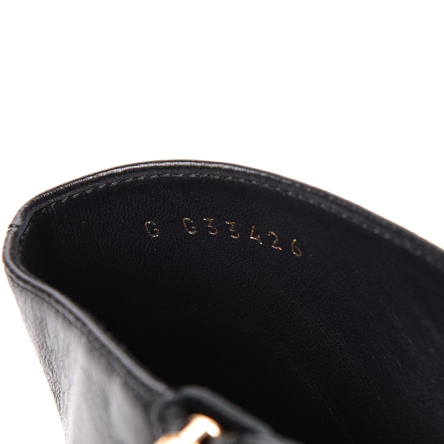 Lambskin Grosgrain Cap Toe CC Short Ankle Boots 37.5 Black