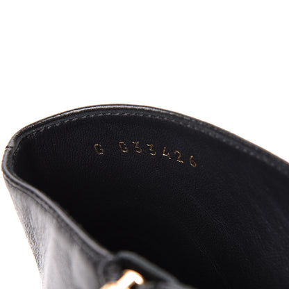 Chanel Lambskin Grosgrain Cap Toe CC Short Ankle Boots 37.5 Black 9 of 11