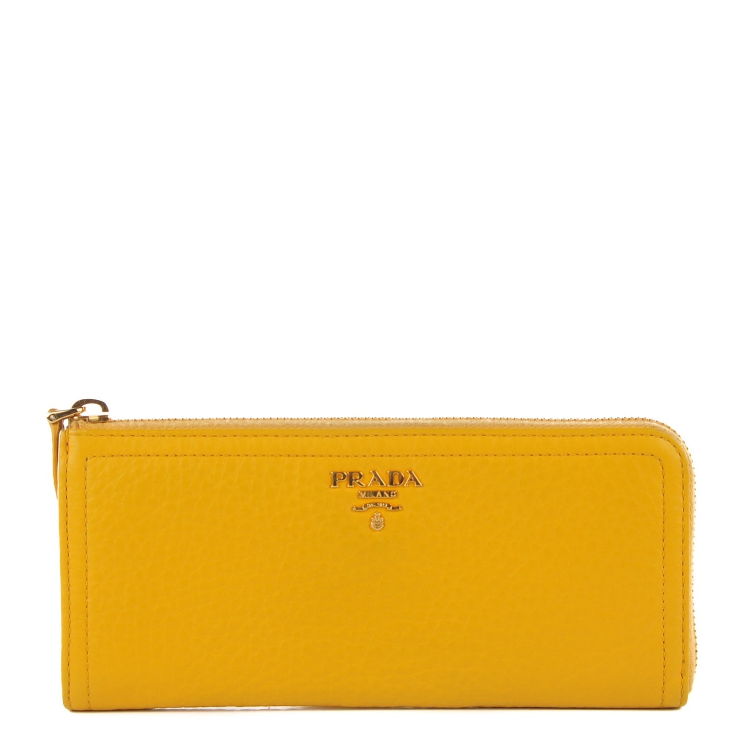 Vitello Daino Zip Around Continental Wallet Mimosa