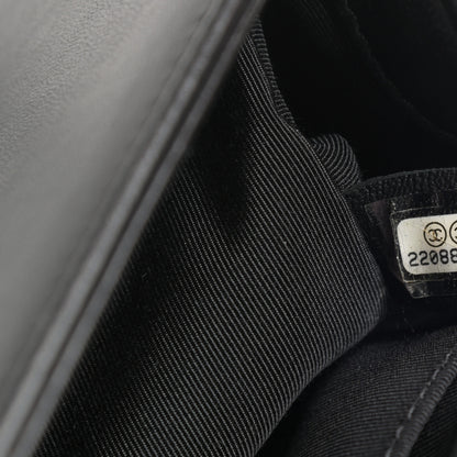 Chanel Lambskin Quilted Medium Boy Flap Black 7 of 13