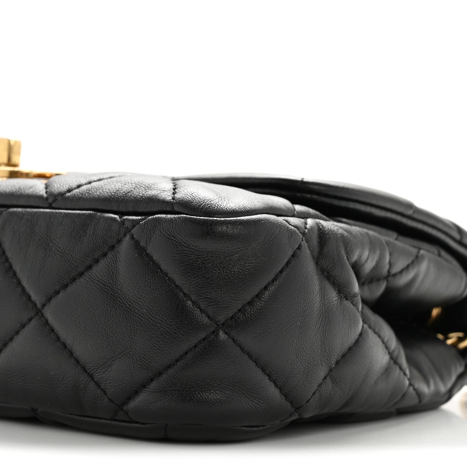 Chanel Lambskin Quilted Mini Flap Black 10 of 13