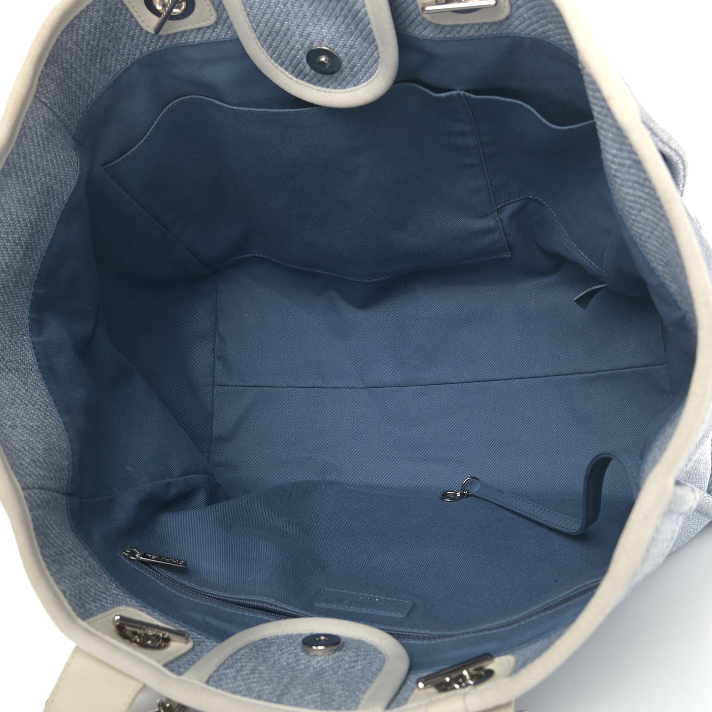 Canvas Large Deauville Tote Denim Blue