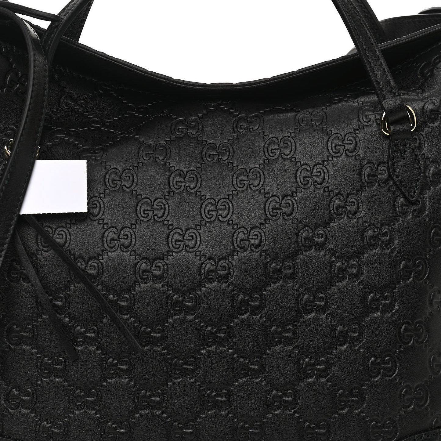 Guccissima Medium Bree Foldover Tote Black