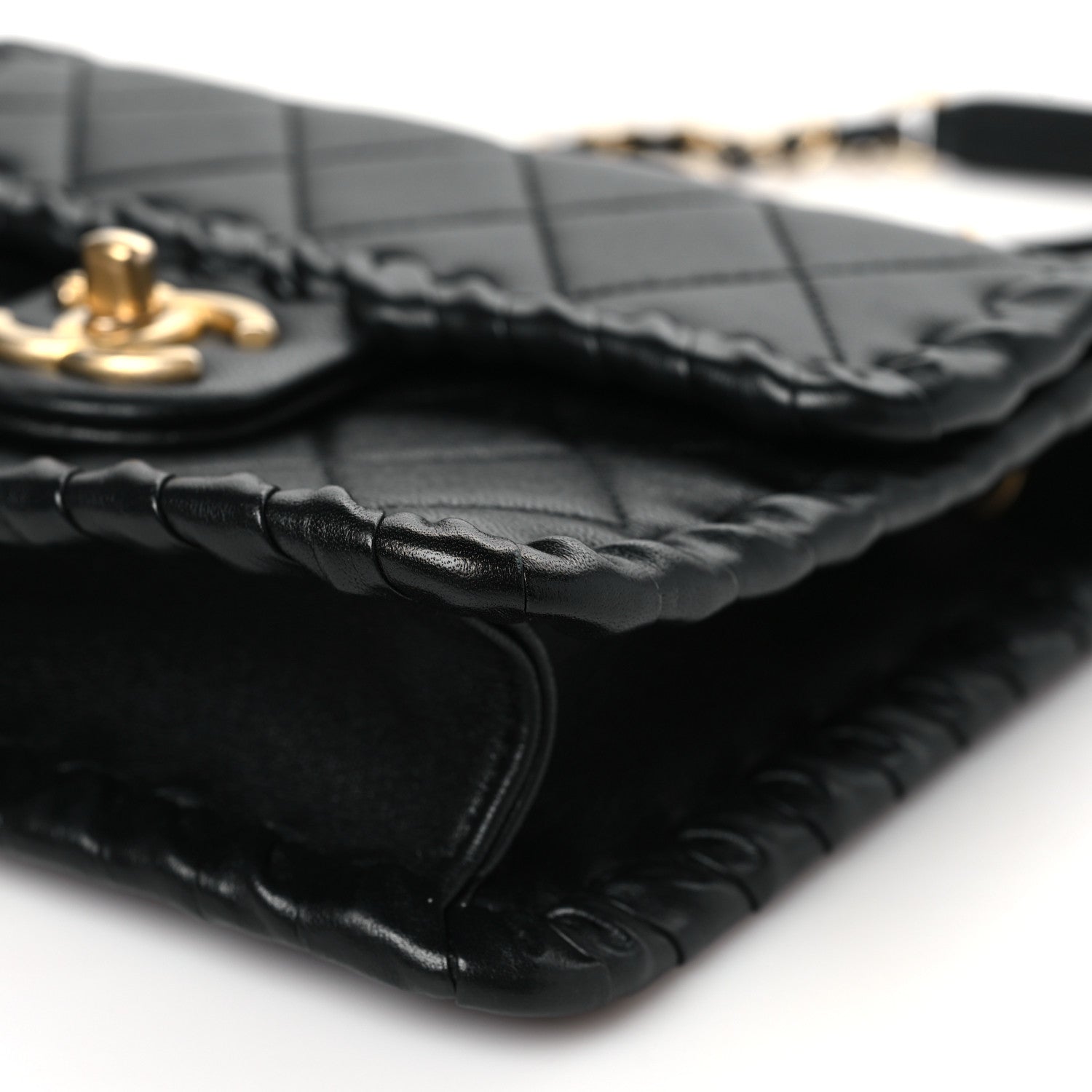 Chanel Calfskin Braided Mini My Own Frame Flap Black 10 of 11