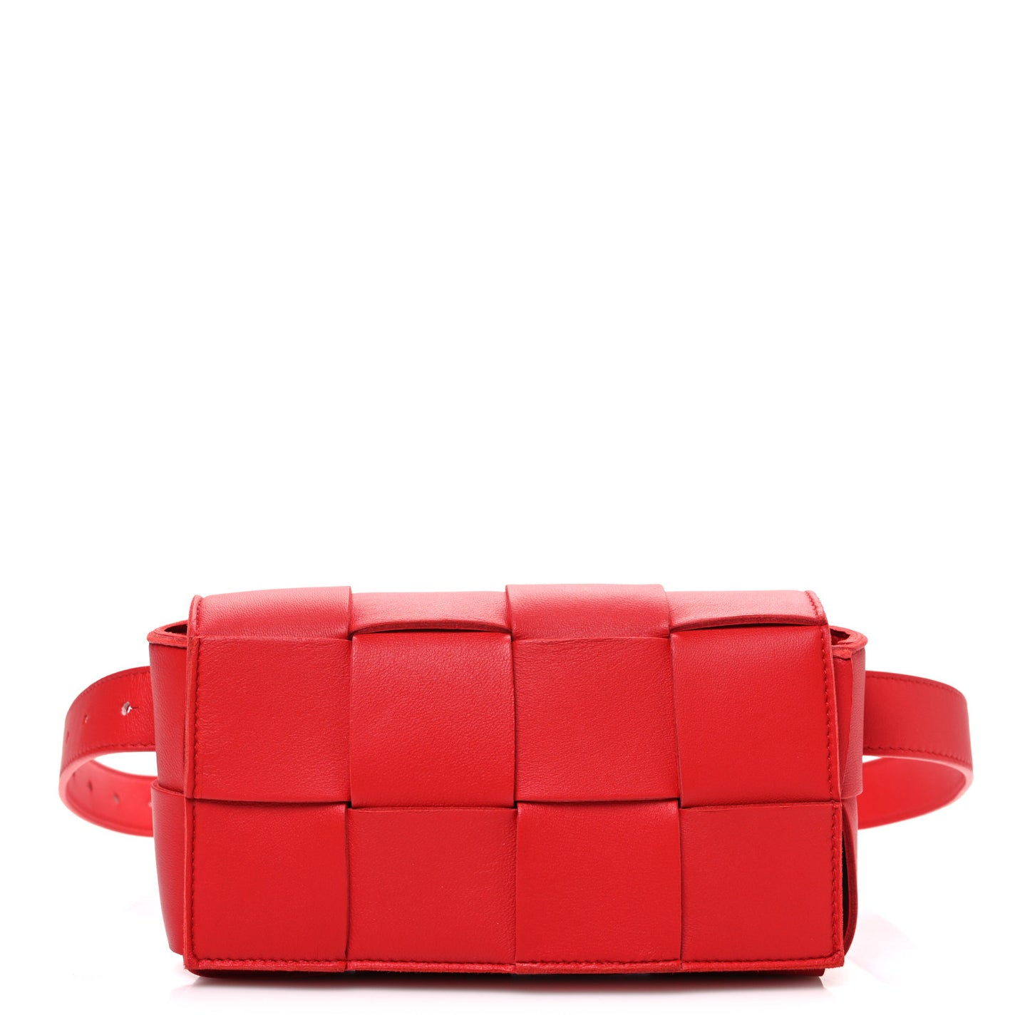 Nappa Maxi Intreccio The Belt Cassette Bag Chili