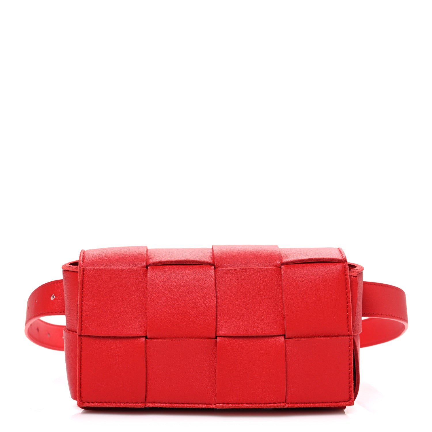 Bottega Veneta Nappa Maxi Intreccio The Belt Cassette Bag Chili 1 of 11