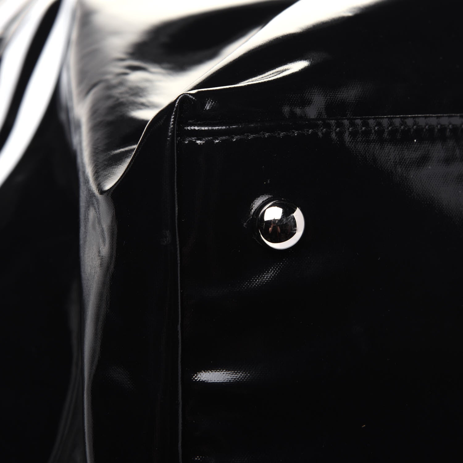 Chanel Vinyl Large La Pausa Bay Shopping Bag Black 15 of 25