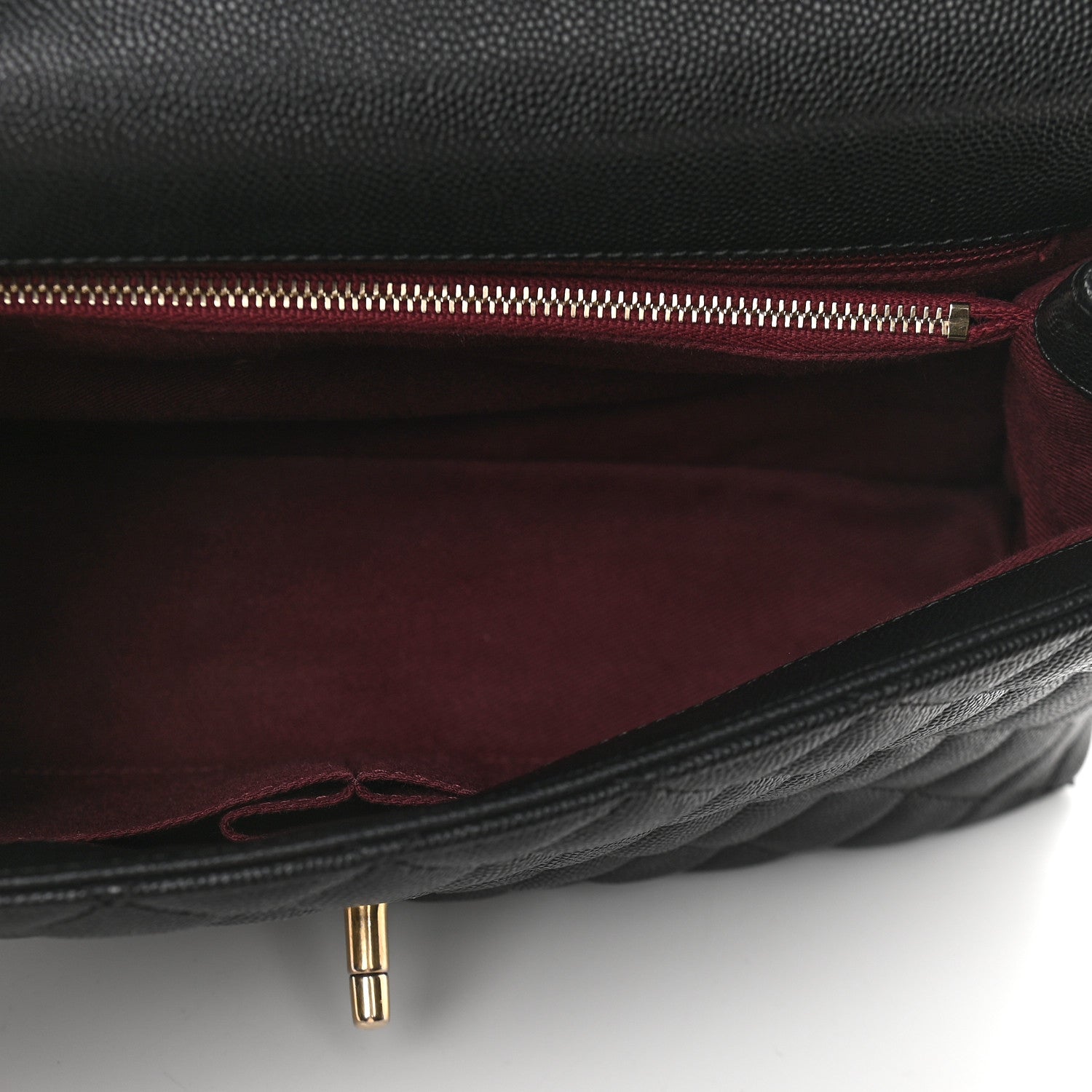 Chanel Caviar Quilted Small Coco Handle Flap Black 5 of 9
