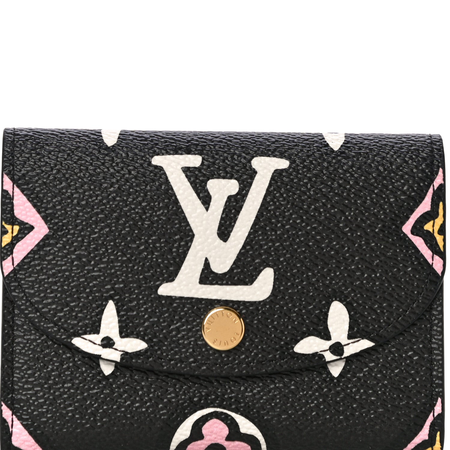 Louis Vuitton Monogram Giant Wild At Heart Rosalie Coin Purse Black 7 of 9