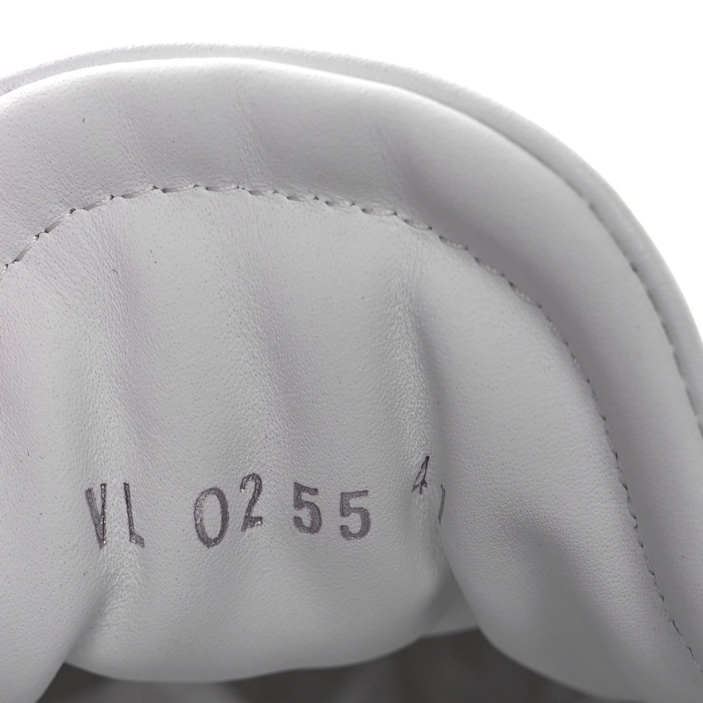 Monogram Calfskin Womens LV Sneakerina 41 White