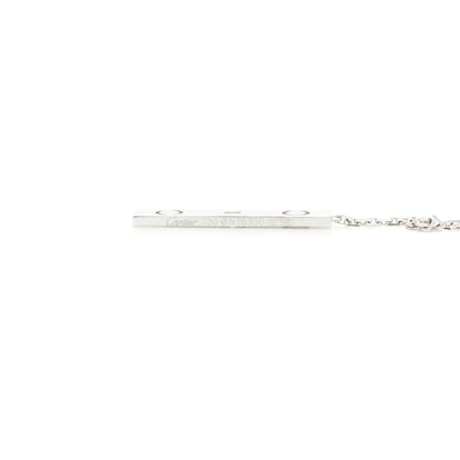 Cartier 18K White Gold Diamond LOVE Lariat Necklace 5 of 5