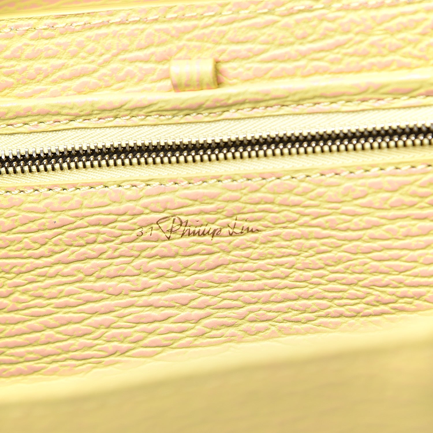 3.1 Phillip Lim 3.1 Textured Calfskin Medium Pashli Satchel Pollen Buff 6 of 12