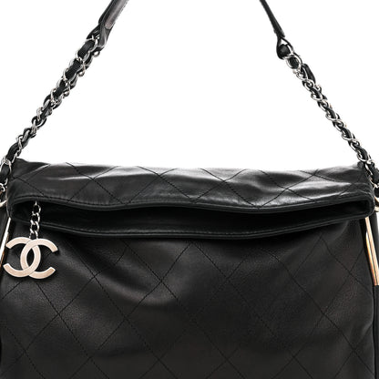 Chanel Lambskin Stitched Medium Ultimate Soft Tote Black 8 of 13