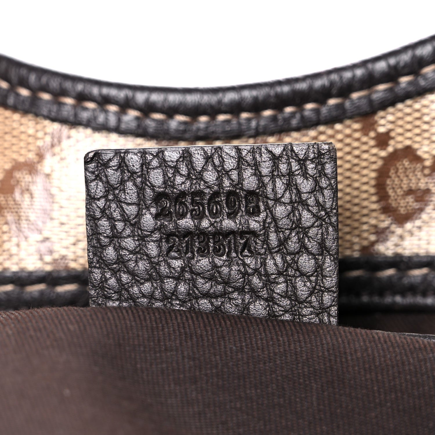 Gucci Crystal Monogram Dollar Calfskin Medium Joy Shoulder Bag Beige Ebony Testa Di Moro 7 of 20