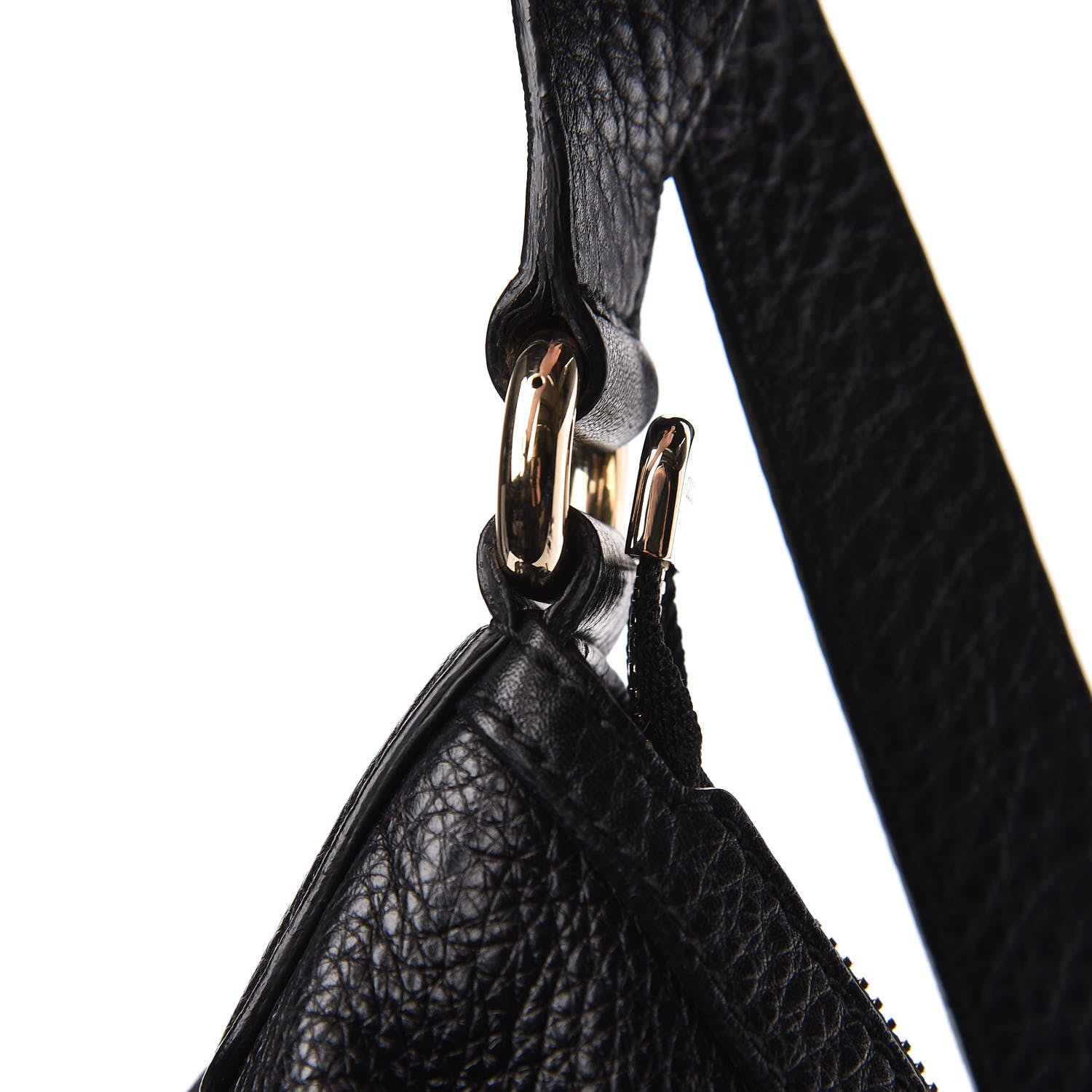 Gucci Pebbled Calfskin Medium Soho Hobo Black 9 of 13