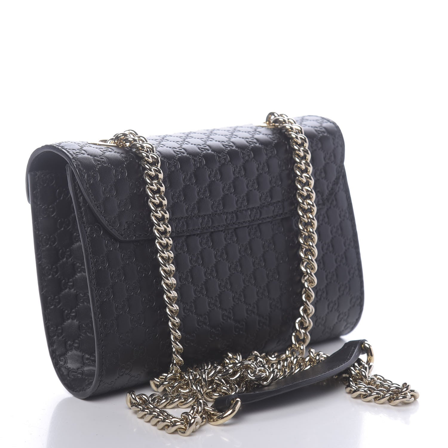 Gucci Soft Microguccissima Mini Emily Chain Shoulder Bag Black 3 of 10