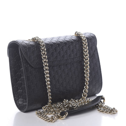 Gucci Soft Microguccissima Mini Emily Chain Shoulder Bag Black 3 of 10