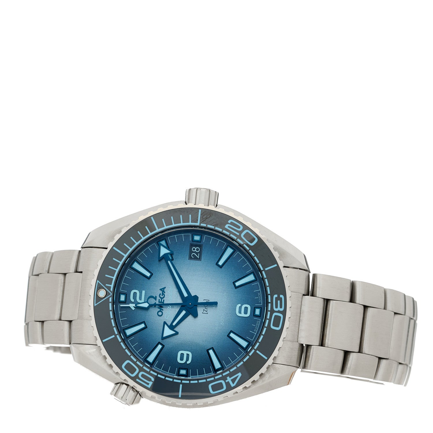 Omega Stainless Steel 39.5mm Seamaster Planet Ocean Chronograph Automatic Watch Blue 215.30.40.20.03.002 2 of 5