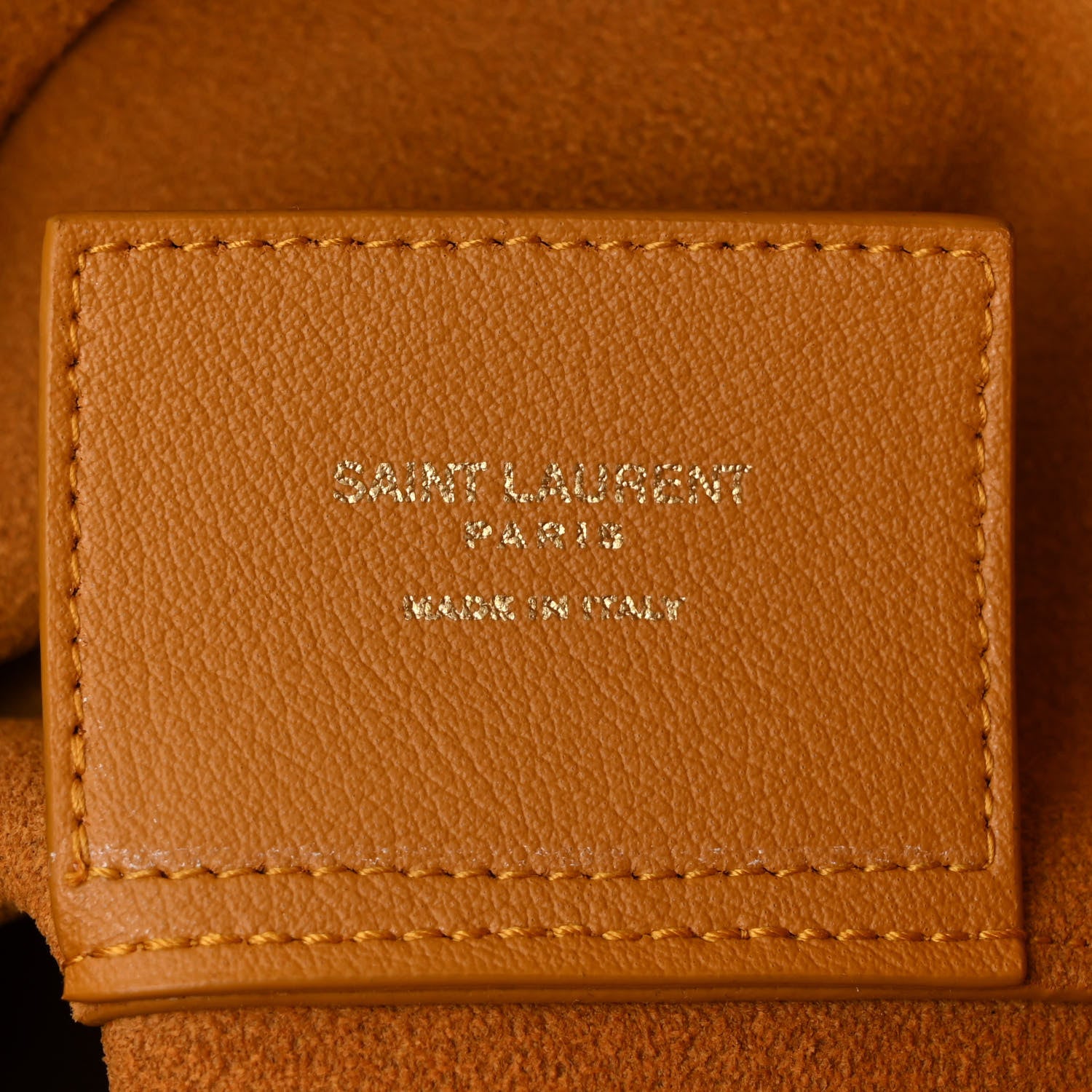 Saint Laurent Calfskin Toy Shopping Tote Cheddar 6 of 10