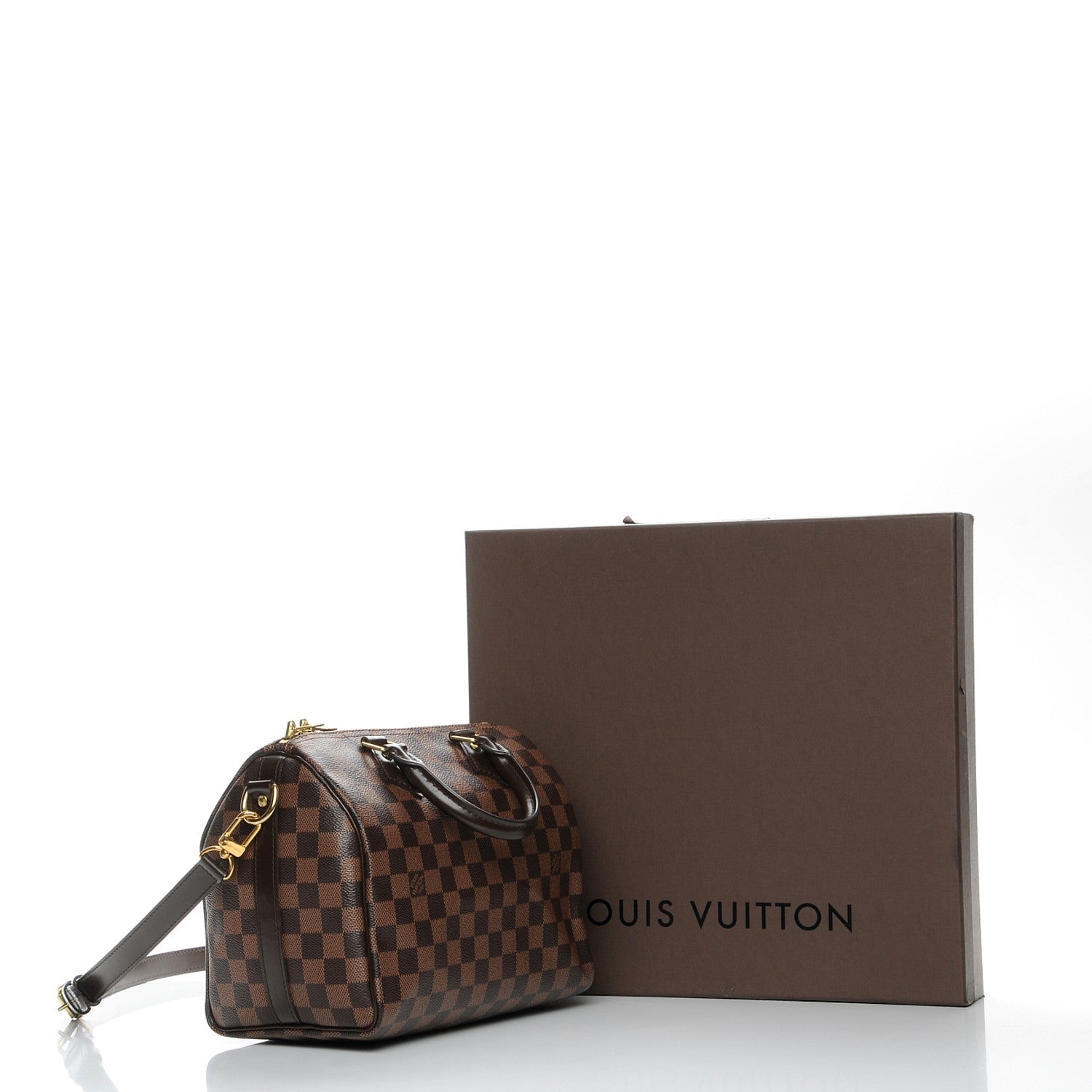 Louis Vuitton Damier Ebene Speedy Bandouliere 25 10 of 10
