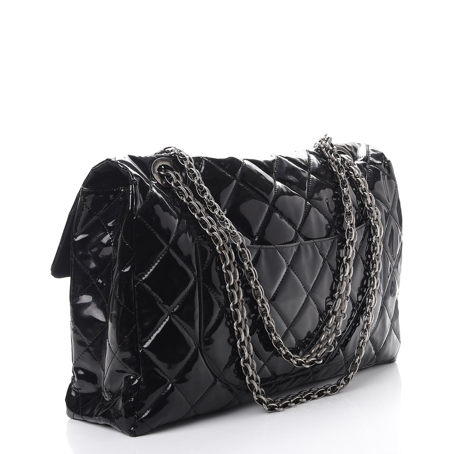 Vinyl Quilted XXL Reissue Flap Black