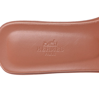 Hermes Epsom Oran Sandals 38.5 Rose Aube 7 of 9