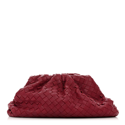 Bottega Veneta Nappa Maxi Intrecciato The Pouch Oversized Clutch Amaranto 1 of 7