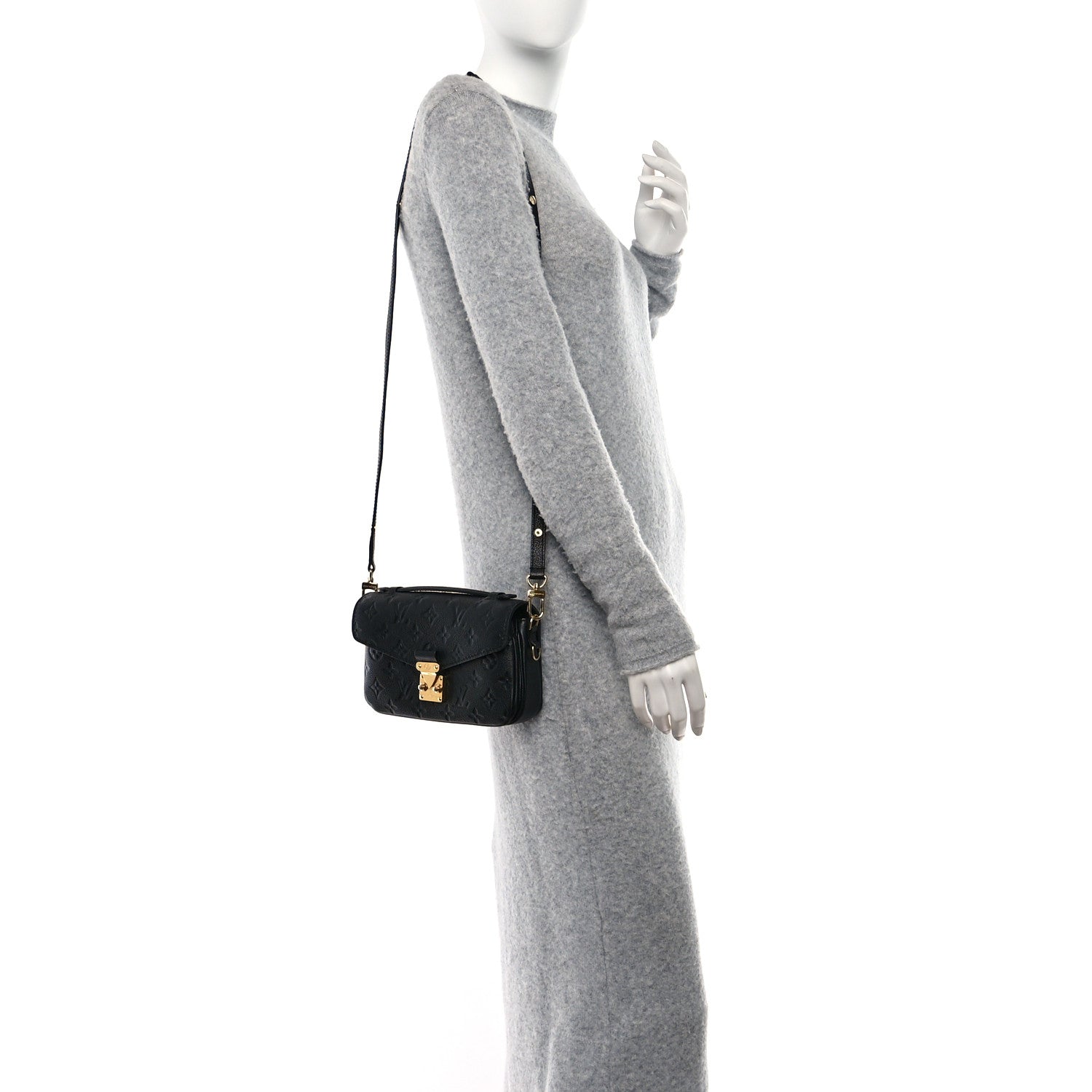 Louis Vuitton Empreinte Pochette Metis East West Black 2 of 9
