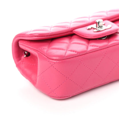 Chanel Lambskin Quilted Extra Mini Flap Dark Pink 9 of 10