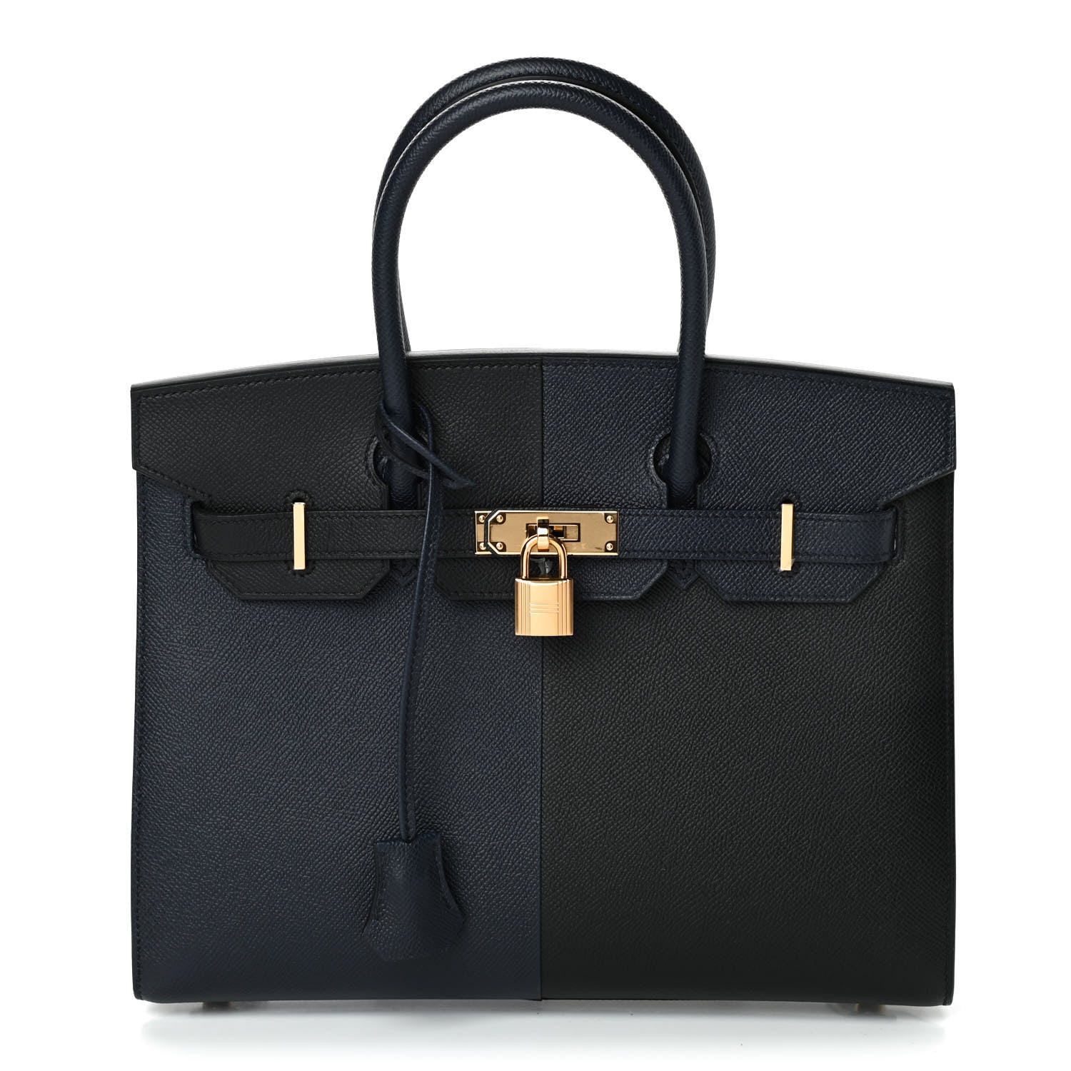 Hermes Epsom Casaque Birkin Sellier 30 Bleu Indigo Black Bleu Frida 1 of 10