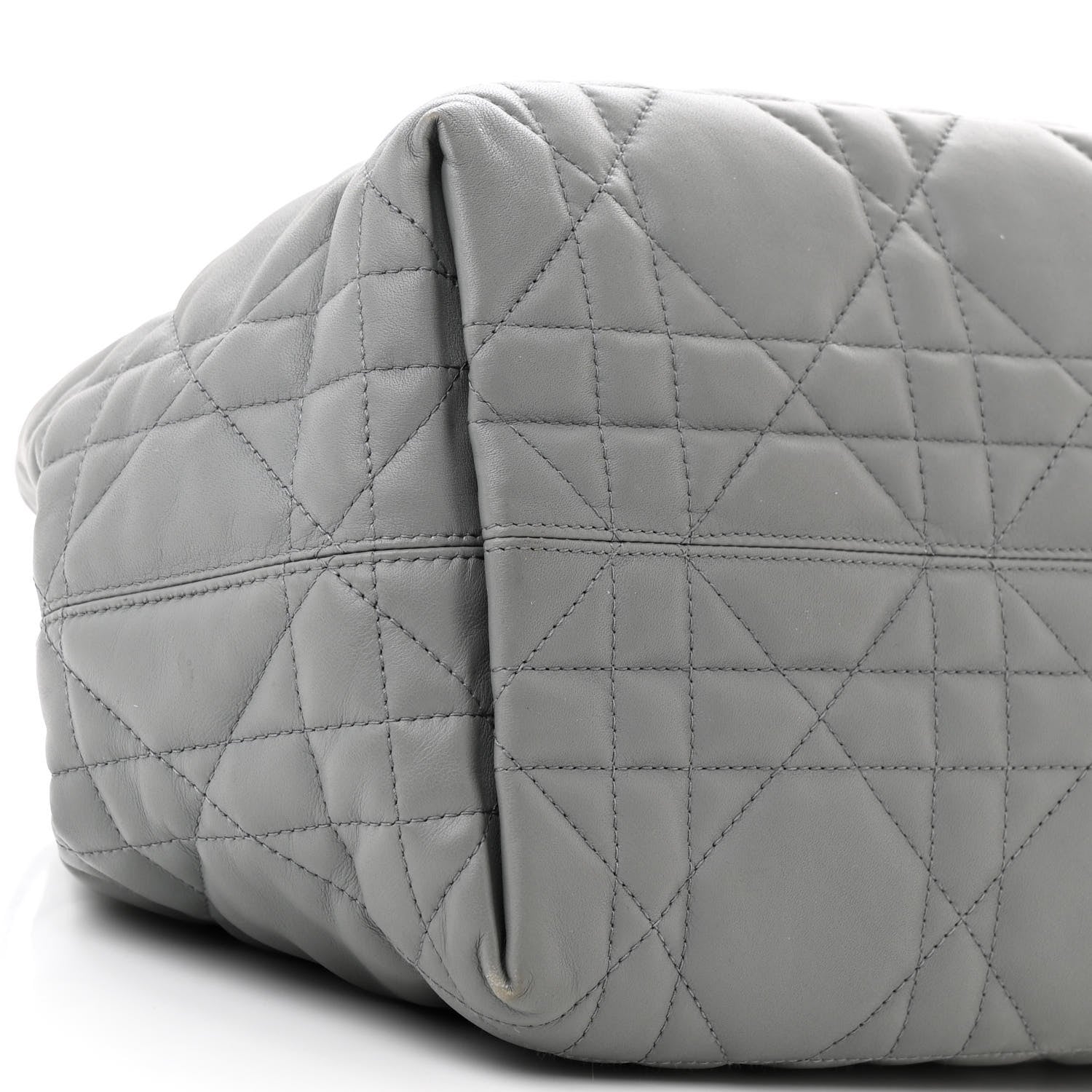 Christian Dior Calfskin Macrocannage Medium Toujours Grey 11 of 14