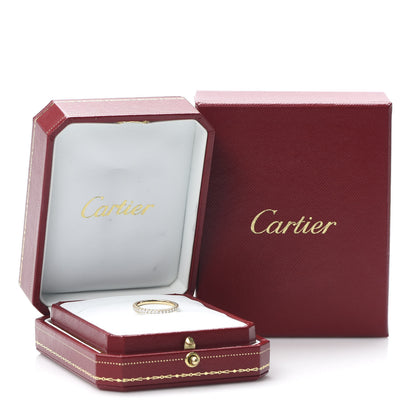 Cartier 18K Yellow Gold Diamond 2mm Etincelle de Wedding Band Ring 52 6 7 of 7
